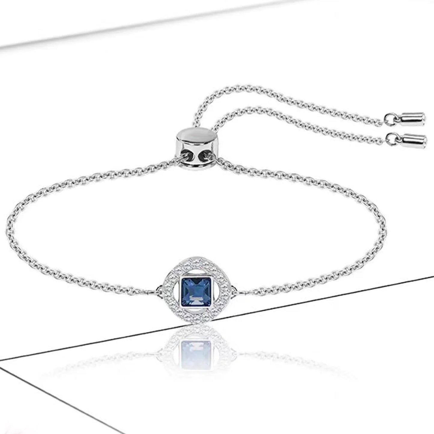 2025 New Original Round Water Drop Crystal High Jewelry Set Fashion Dazzling Women's Bracelet Earring Necklace Ring Wedding Gift