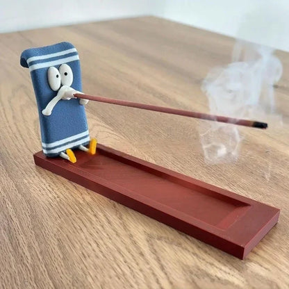 Incense Stick Holder Handmade Burner for Home Office Decor Meditation Yoga Aromatherapy Gifts Craft Decorative Accessories