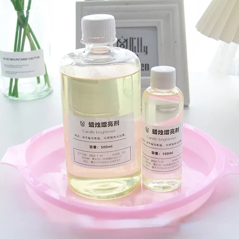 Reusable Mirror Light Oil Candle Surface Non-flame Retardant Brightener DIY Aromatherapy Candle Gloss Treatment Raw Materials