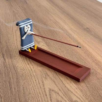 Incense Stick Holder Handmade Burner for Home Office Decor Meditation Yoga Aromatherapy Gifts Craft Decorative Accessories