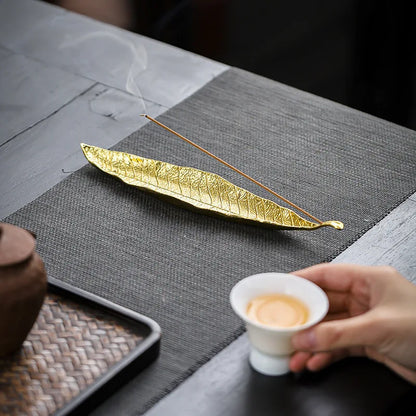 Long Leafs Censer Incense support rods Holder Ash Catcher incense stand Meditation Room Yoga insence burner Accessories XX003