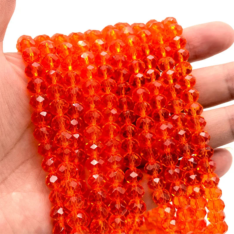 Multicolor 2 3 4 6 8mm Austria Faceted Crystal Beads Loose Spacer Round Glass Beads Bracelet DIY for Jewelry Making