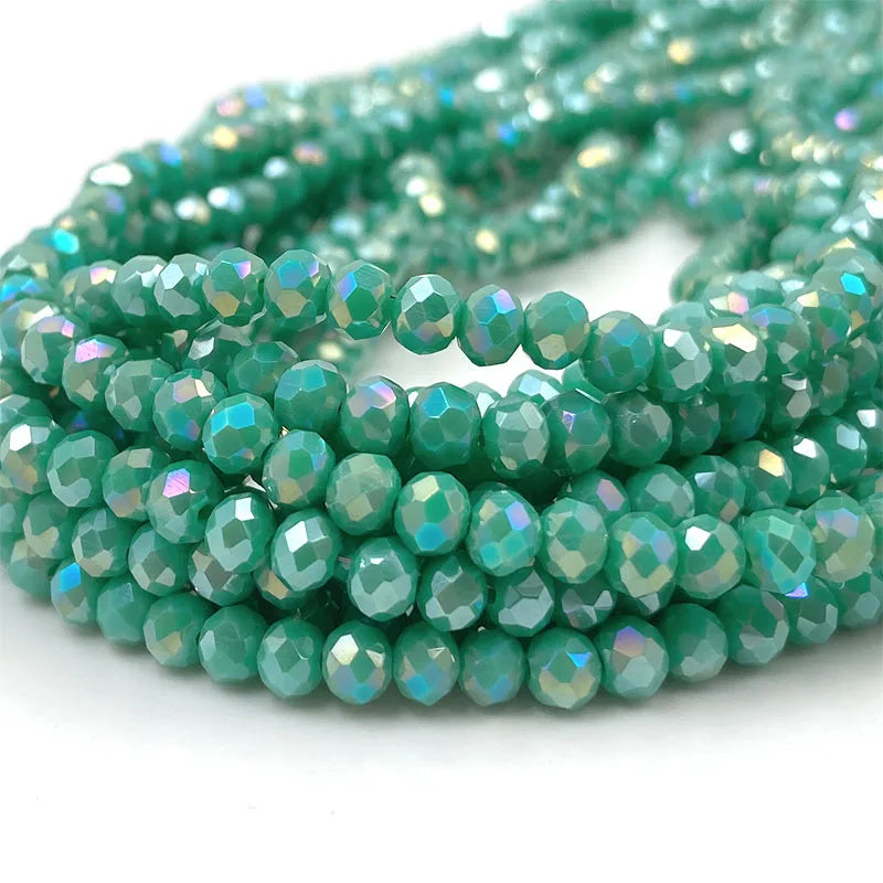 Colorful 2/3/4/6/8/10mm Austria Faceted Crystal Glass Beads For Jewelry Making DIY Accessories