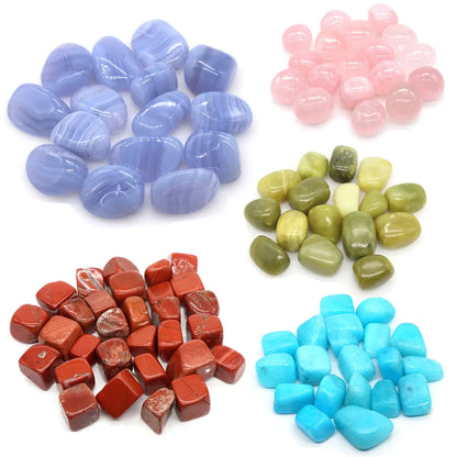 Natural Tumbled Stones Healing Crystal Reiki Quartz Gems Bulk Ore Gravel Energy Mineral Specimen Tank Aquarium Garden Home Decor