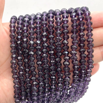 Multicolor 2 3 4 6 8mm Austria Faceted Crystal Beads Loose Spacer Round Glass Beads Bracelet DIY for Jewelry Making