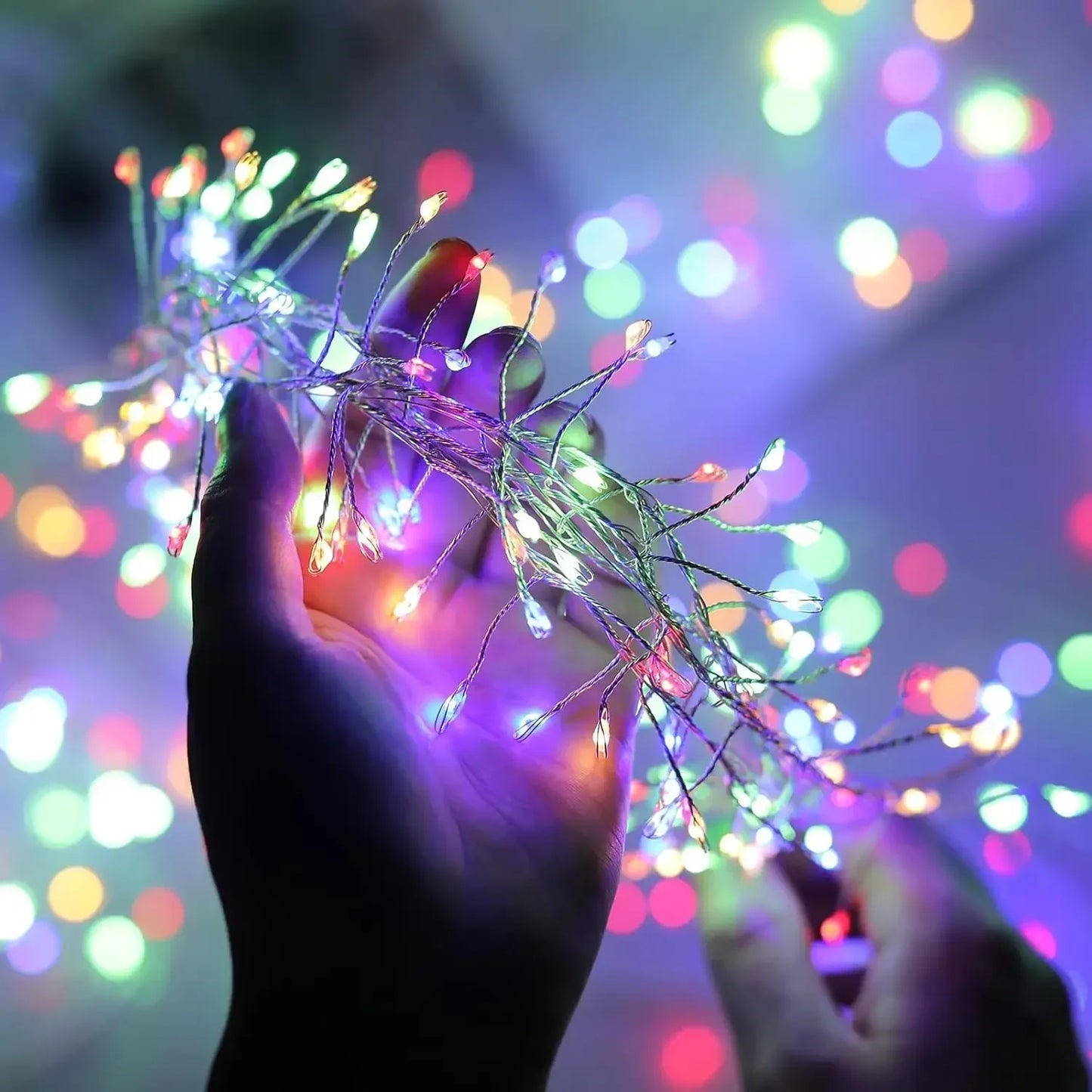 3/6M USB Power LED Firecracker String Lights Remote Control Garland Fairy Lights for Wedding Party Garden Christmas Decoration
