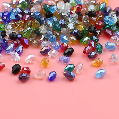 High-grade exquisite Austrian color crystal beads 3X5mm/100PCS crystal faceted beads jewelry DIY bracelet necklace accessories