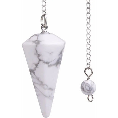 Natural Stone Quartz Agates Pendant Reiki Healing Cone Amethyst Charm Pendulum Pendants For Divination Dowsing Reiki Crystals