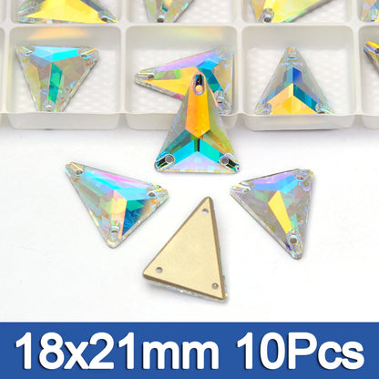 PUBRILEX Crystal AB Mix DIY Craft Supplies Needlework Sewing Gemstones Flatback Glass Strass Crystals Rhinestones For Clothing