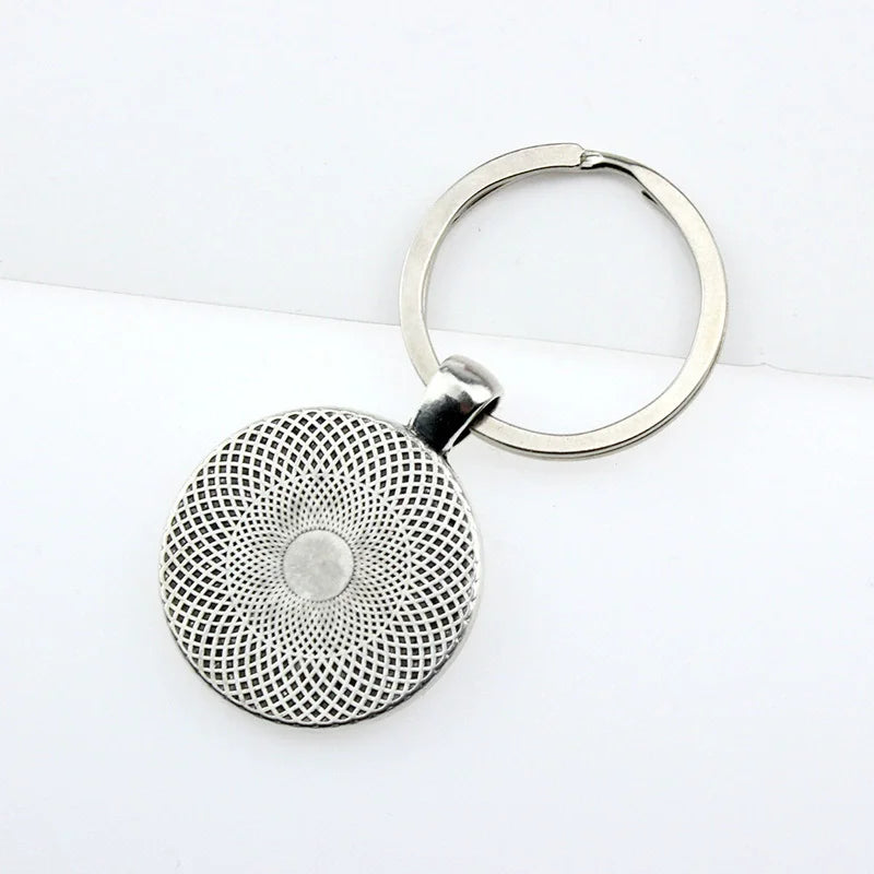 Zodiac Sign Key Chain Constellation Pendant Double Face Keyring Key Holder for Astrology Lovers