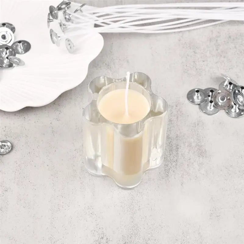 30-100 cái/bộ Bấc nến Cotton sáp bộ lõi sáp không khói tự làm lõi sáp đậu nành bấc đèn dầu hỏa dệt cung cấp vật liệu làm nến