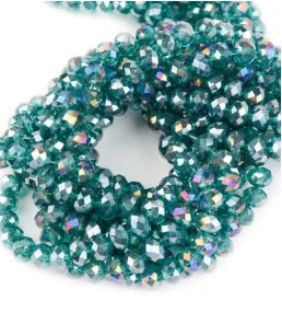 1Strand/Lot 3 4 6 8 10mm Rondelle Flat Faceted Crystal Beads Glass Spacer Beads For DIY Crafts Ornament Making Handmade Accesso