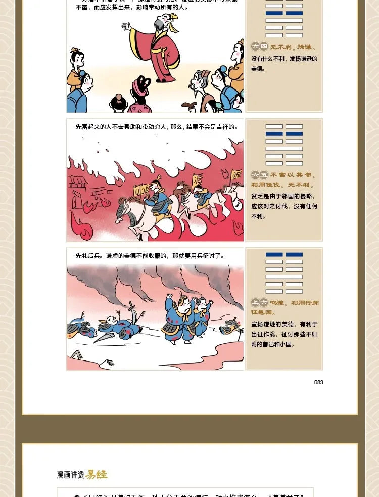 Comic Explaining the I Ching: Authentic Vernacular Explanation of the I Ching and Zhou Yi for Beginners64Classic Book of Chinese