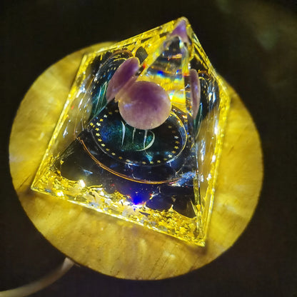 12 Zodiacs Orgone Pyramid 5cm Horoscope Healing Natural Crystal Stone Chakra Reiki Orgonite Gemstones Birthday Constellation