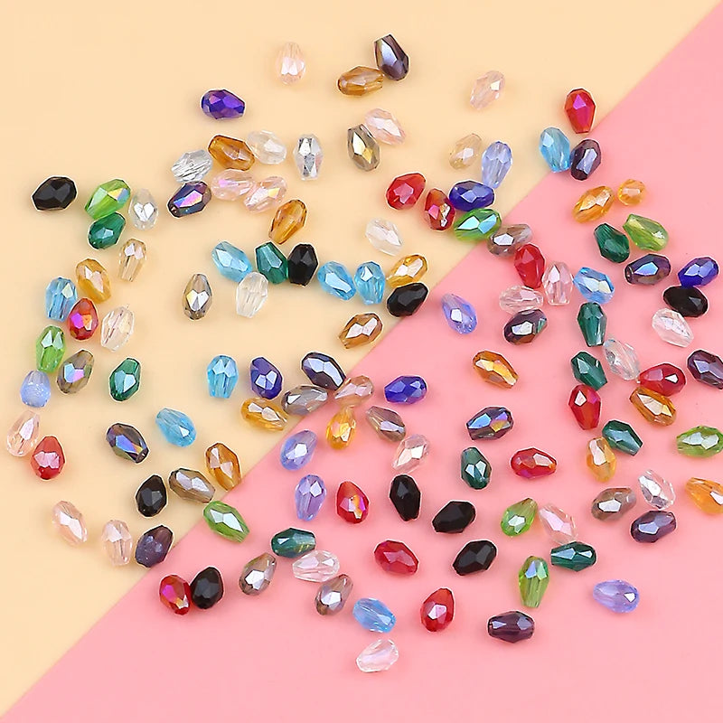 High-grade exquisite Austrian color crystal beads 3X5mm/100PCS crystal faceted beads jewelry DIY bracelet necklace accessories