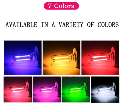 Touch Dimming USB LED Filament Glass Bulb 5V Retro Edison Bulb Night Light Car Decoration Incandescent Eye Protection Lighting