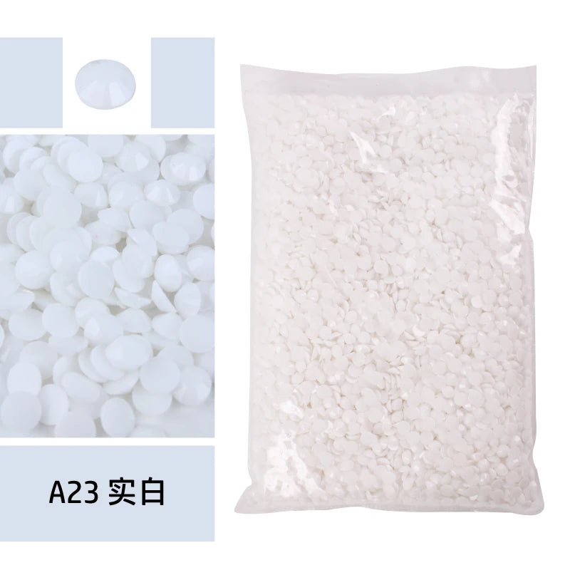 Big Package 2-6mm Resin Non Hot Fix Rhinestones Bulk Wholesale Flat Back Plastic Crystals Nail Diy Glitters Cтразы Stone