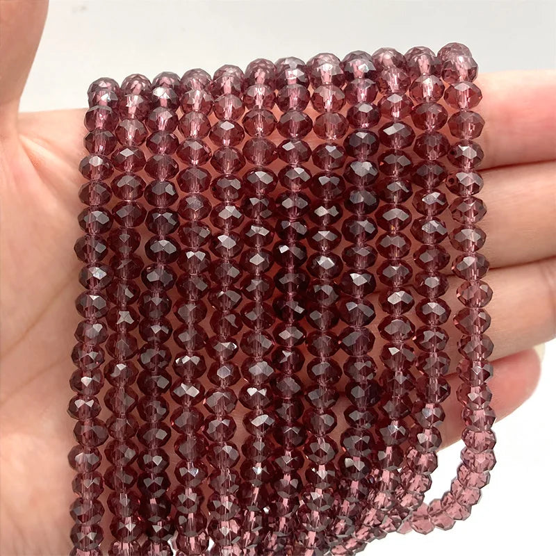 Multicolor 2 3 4 6 8mm Austria Faceted Crystal Beads Loose Spacer Round Glass Beads Bracelet DIY for Jewelry Making