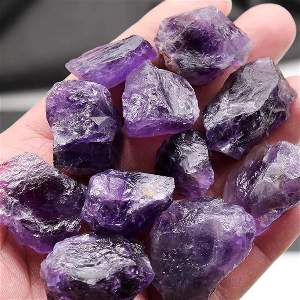 Natural Amethyst Raw Energy  Gemstone Healing Crystal Mineral Quartz Reiki Chakra style crystal gemstone Aromatherapy Stone