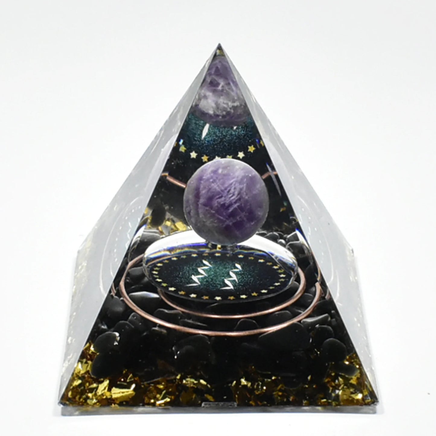 12 Zodiacs Orgone Pyramid 5cm Horoscope Healing Natural Crystal Stone Chakra Reiki Orgonite Gemstones Birthday Constellation