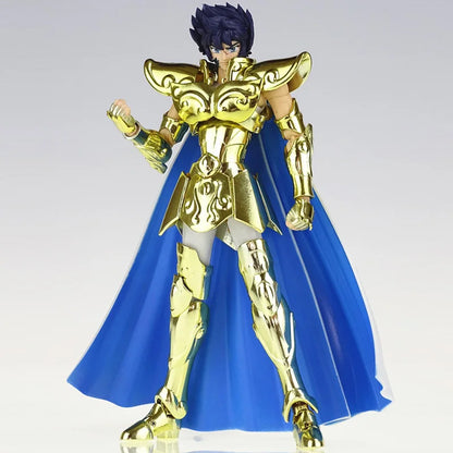 CS Model Saint Seiya Myth Cloth EX Leo/Lion Aiolia 24K With Phoenix Ikki Head Gold Knights of the Zodiac Action Figure In Stock