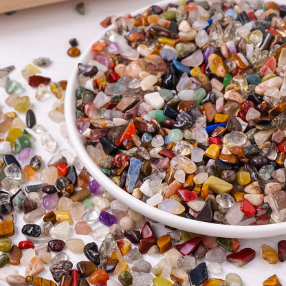 100g Natural Stones Mixed Crystal Material Crystal Gravel Stone Chips Ore Minerals Reiki Specimen Gemstones Aquarium Decoration
