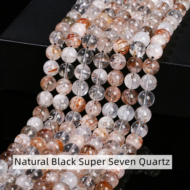 3A Natural Rock Quartz Beads Round Loose Spacer Flaws White Crystal For Jewelry Making Bracelet Necklace Diy Accessory Findings
