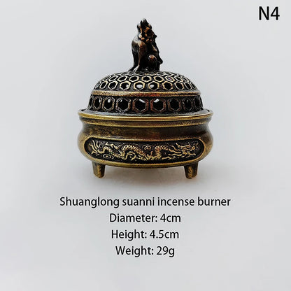 Antique Style Lamp Metal Incense Burner Scented Unscented Candle Holder Home Decor Gift Arabic Incense Burner