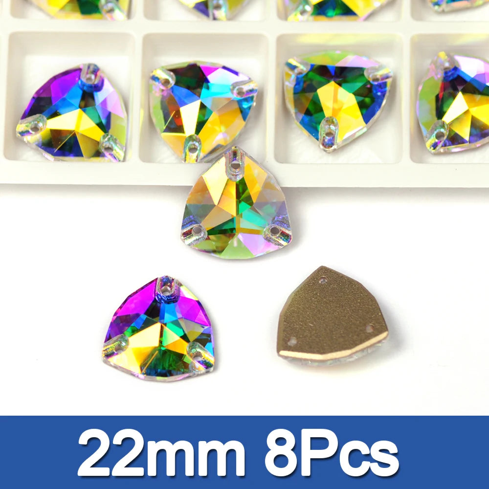 PUBRILEX Crystal AB Mix DIY Craft Supplies Needlework Sewing Gemstones Flatback Glass Strass Crystals Rhinestones For Clothing