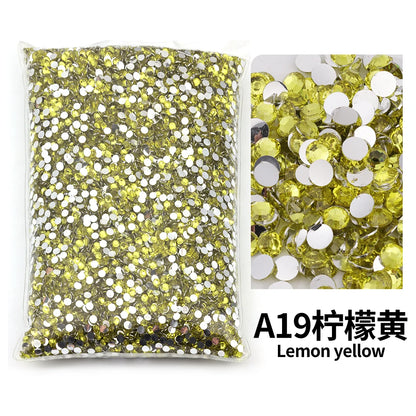 size 2mm,3mm,4mm,5mm,6mm Big Package Resin Non Hot Fix Rhinestones Bulk Wholesale Flat Crystals Nail Diy Glitters Cтразы Stone