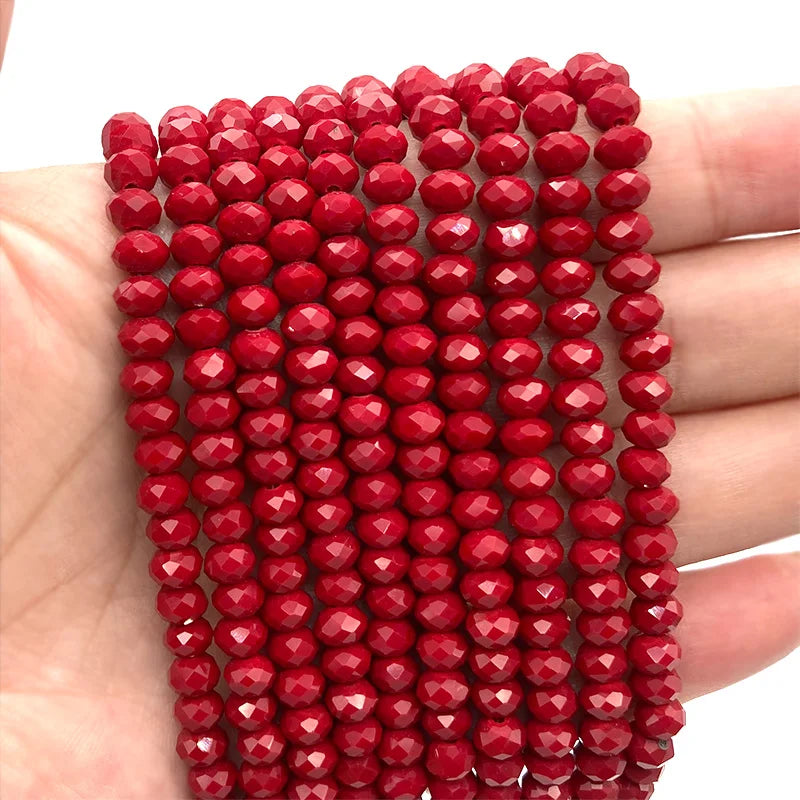 Multicolor 2 3 4 6 8mm Austria Faceted Crystal Beads Loose Spacer Round Glass Beads Bracelet DIY for Jewelry Making