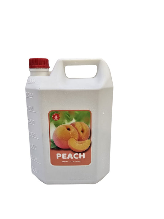 Bulk-sized Peach Syrup from the brand Red Sun, a premium Taiwanese product (Siro trái đào)