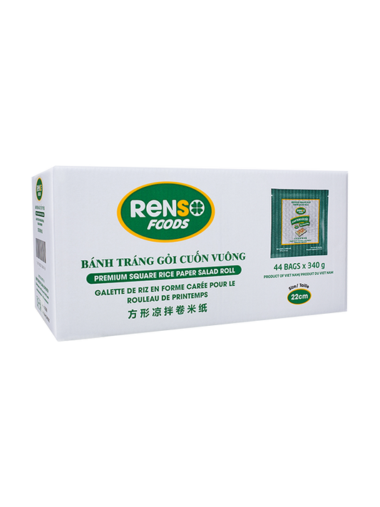 055-Renso Premium  Round Rice Paper Salad Roll 22cm, 340g (Case of 44)