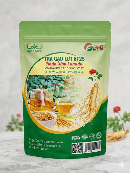 Thé de riz brun ST25 au ginseng canadien
