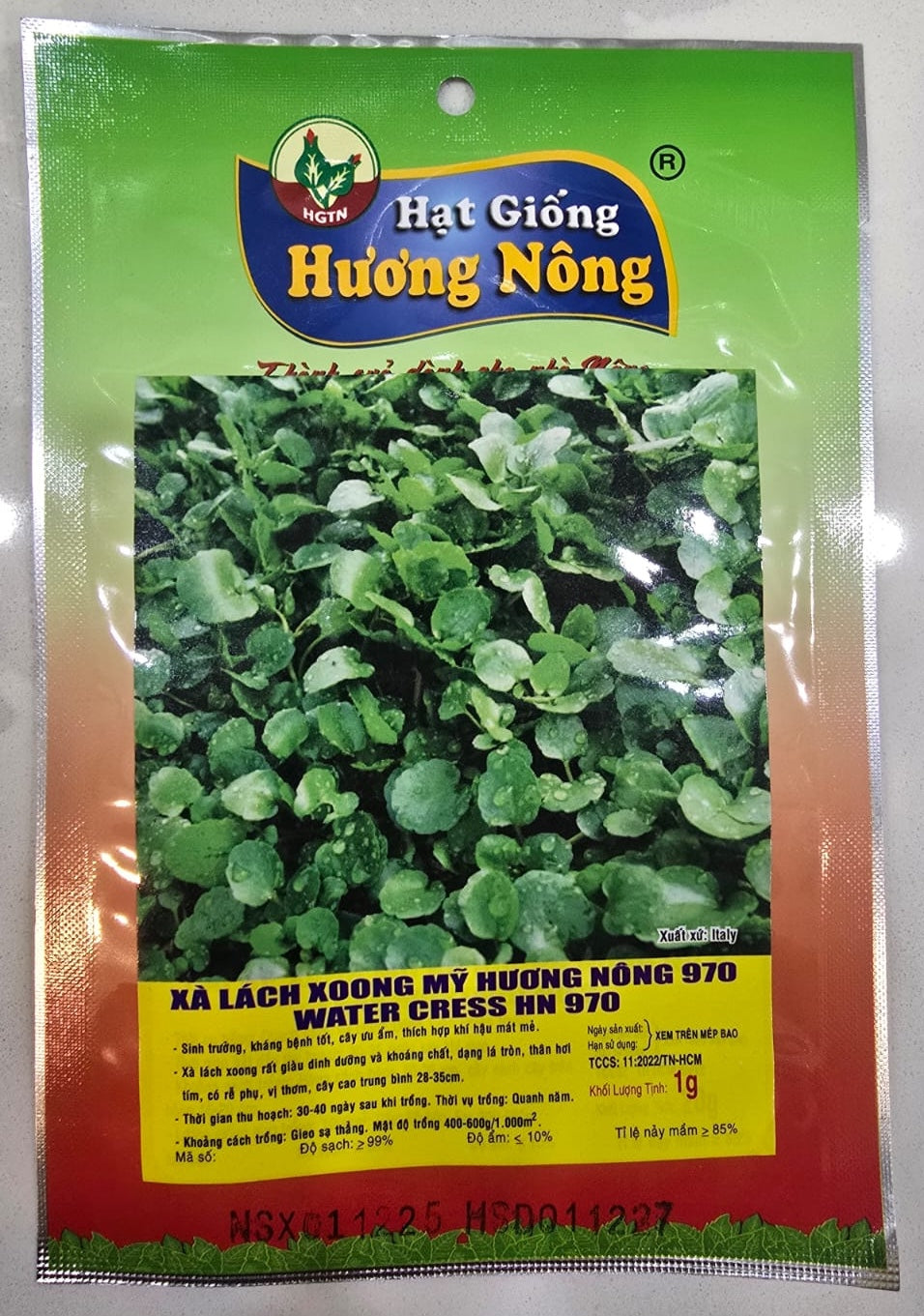 Watercress Seeds (Xà Lách Xoong Mỹ Hương Nông 970)