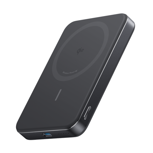 Anker MagGo 10,000mAh Slim Qi2 Power Bank – Black