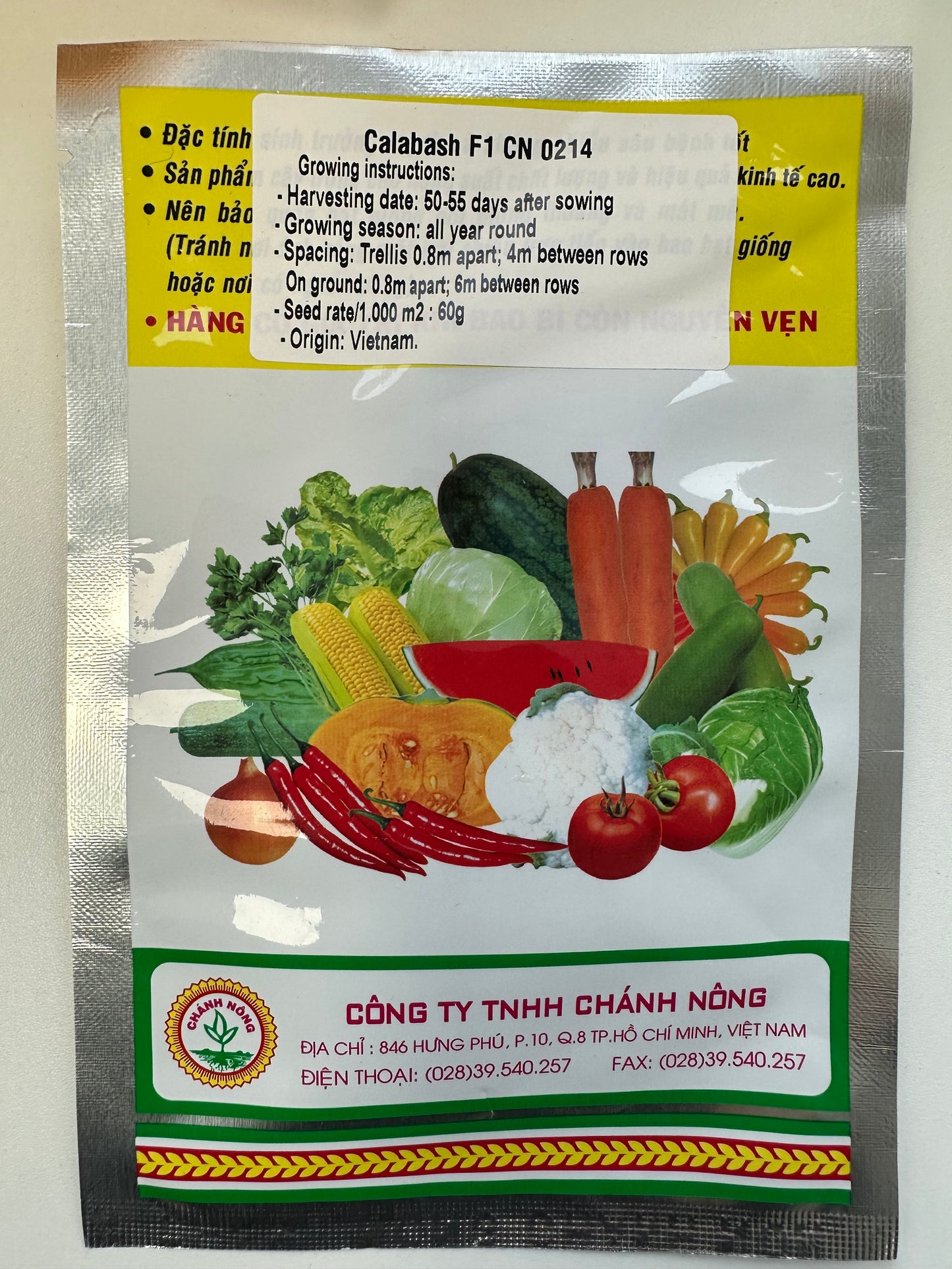 Chánh Nông - Premium Calabash / Bottle Gourd F1 (Bầu CN 0214)
