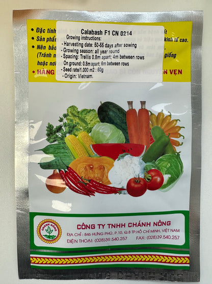 Chánh Nông - Premium Calabash / Bottle Gourd F1 (Bầu CN 0214)