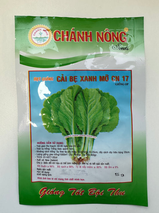 Chánh Nông - Premium Chinese Mustard Seeds (Cải Bẹ Xanh Mỡ CN 17)