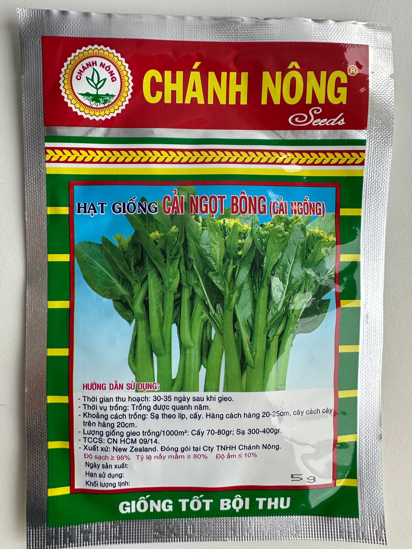 Chánh Nông – Hạt Giống Cải Ngọt Bông (Cải Ngồng)
