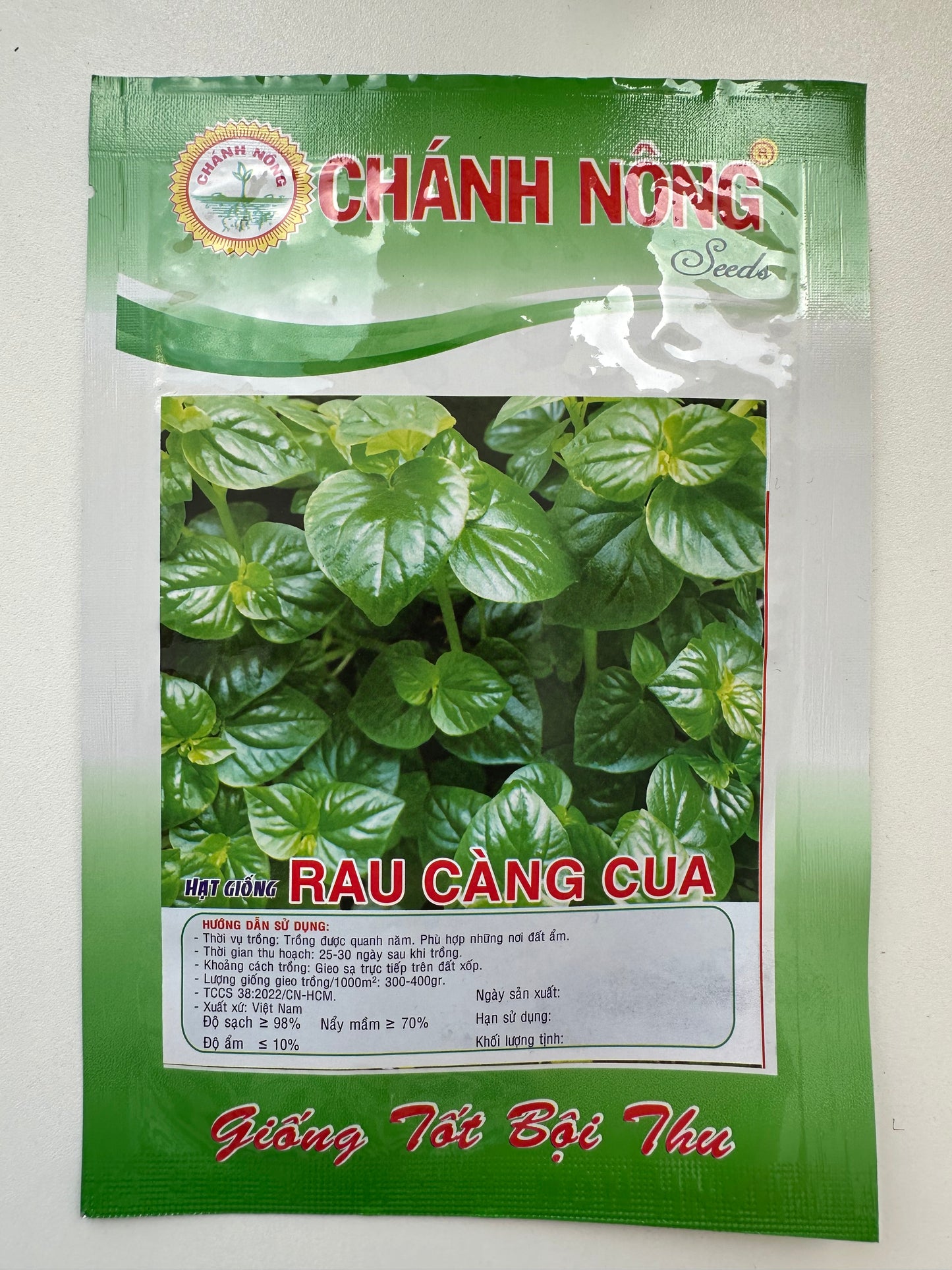 Chánh Nông - Hạt Giống Rau Càng Cua Cao Cấp