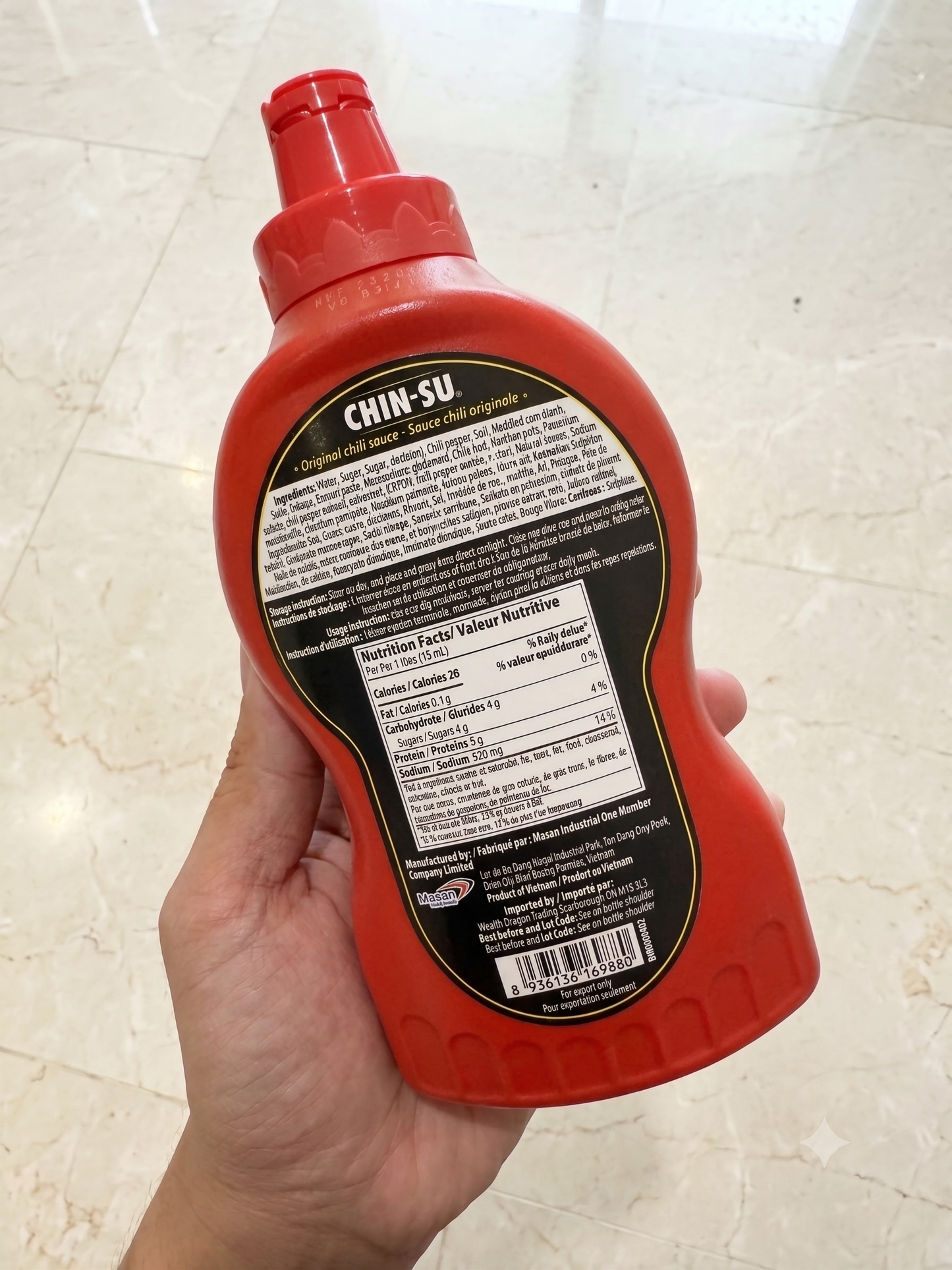 (Clearance Sale) CHIN-SU Original Vietnamese Chili Sauce - Tương ớt Chinsu (450ml)