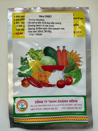 Chánh Nông - High-Yield Okra Seeds (Đậu Bắp CN 501)