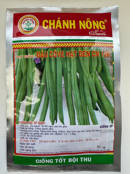 Chánh Nông – Black-seeded French Beans (Đậu Côve Hạt Đen CN 126)
