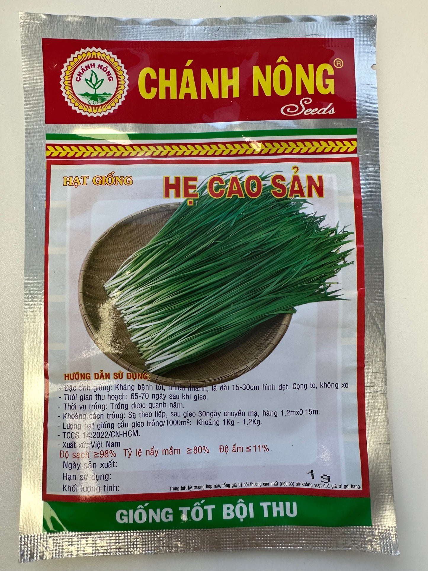 Chánh Nông - High-Yielding Garlic Chives Seeds (Hẹ Cao Sản)