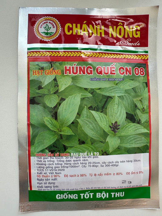 Chánh Nông - Premium Thai Basil Seeds (Húng Quế CN 08)