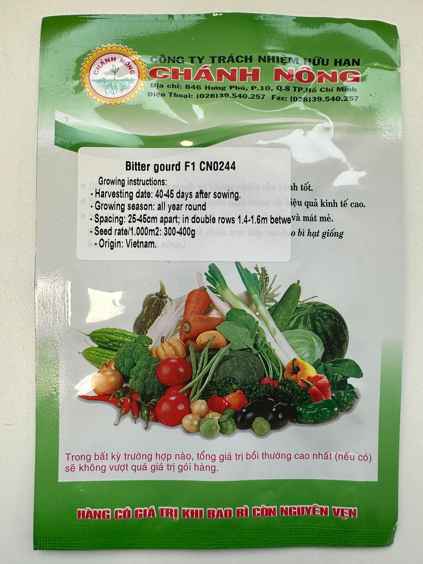 Chánh Nông – Bitter Gourd F1 CN0244 (Khổ Qua)
