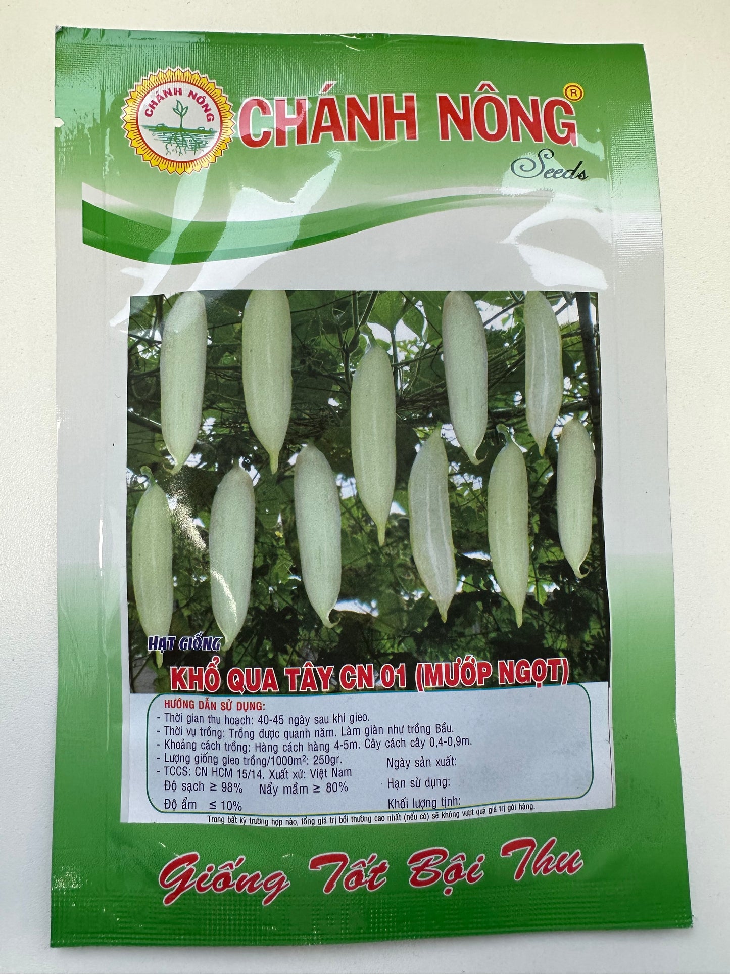 Chánh Nông – Sweet Gourd / Loofah Seeds (Khổ Qua Tây - Mướp Ngọt CN 01)