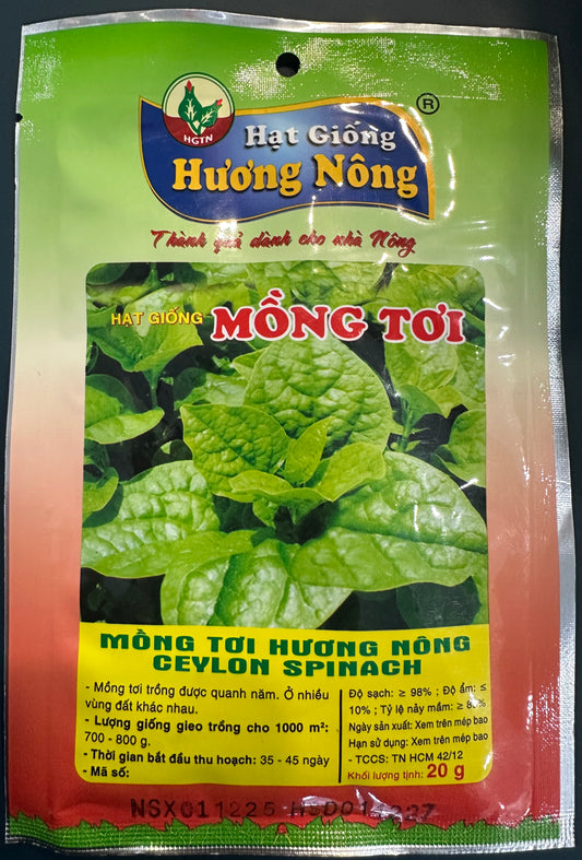 Ceylon Spinach Seeds (Mồng Tơi Hương Nông)