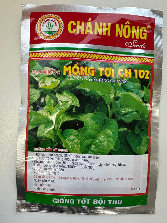 Chánh Nông – Premium Malabar Spinach Seeds (Mồng Tơi CN 102)